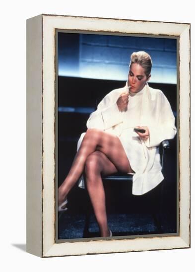 Basic Instinct, Sharon Stone, Directed by Paul Verhoeven, 1992-null-Framed Stretched Canvas