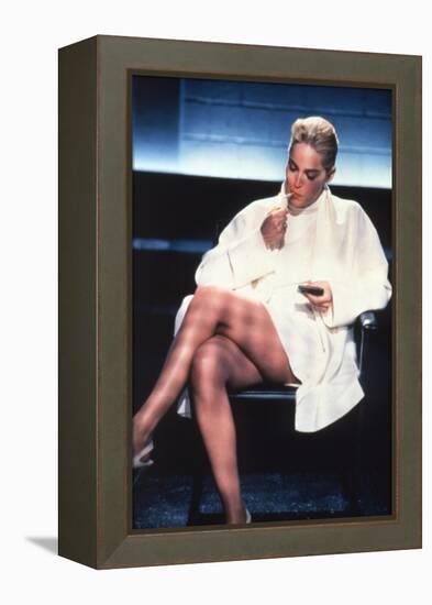 Basic Instinct, Sharon Stone, Directed by Paul Verhoeven, 1992-null-Framed Stretched Canvas