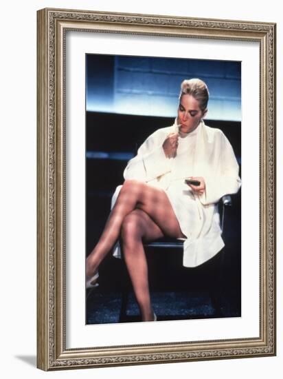 Basic Instinct, Sharon Stone, Directed by Paul Verhoeven, 1992-null-Framed Photo