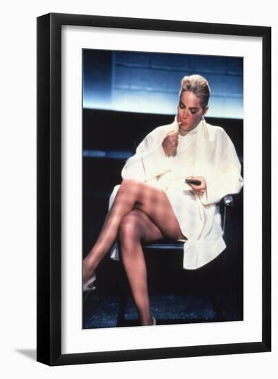 Basic Instinct, Sharon Stone, Directed by Paul Verhoeven, 1992-null-Framed Photo