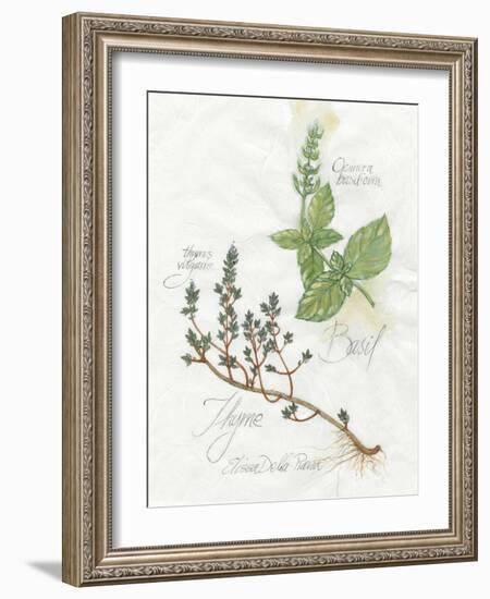 Basil and Thyme-Elissa Della-piana-Framed Art Print