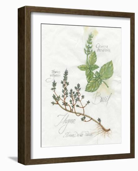 Basil and Thyme-Elissa Della-piana-Framed Art Print