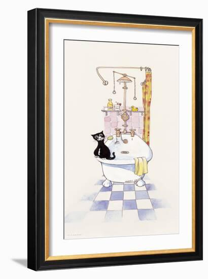 Basil in the Bathroom IV-Harry Caunce-Framed Art Print