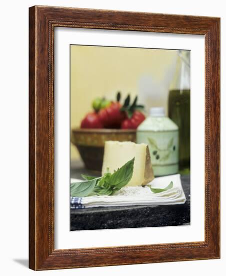 Basil, Parmesan, Tomatoes and Olive Oil-null-Framed Photographic Print