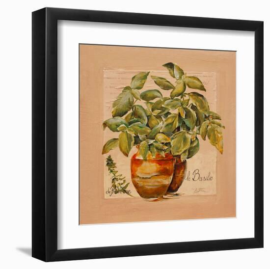 Basilic pot-Lizie-Framed Art Print