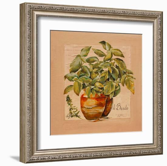 Basilic pot-Lizie-Framed Art Print