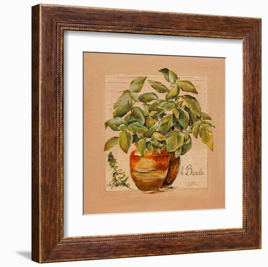 Basilic pot-Lizie-Framed Art Print