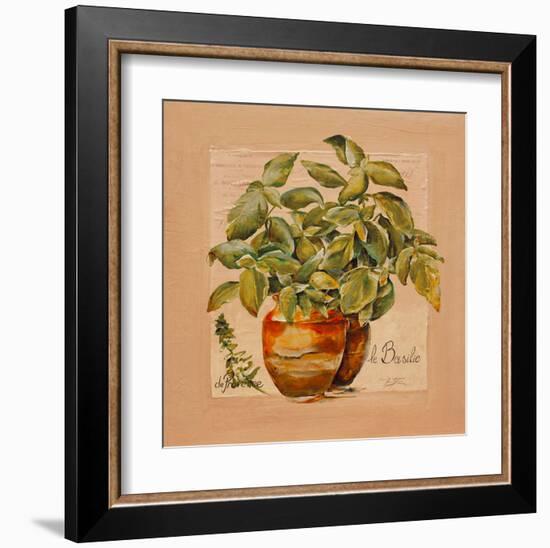 Basilic pot-Lizie-Framed Art Print