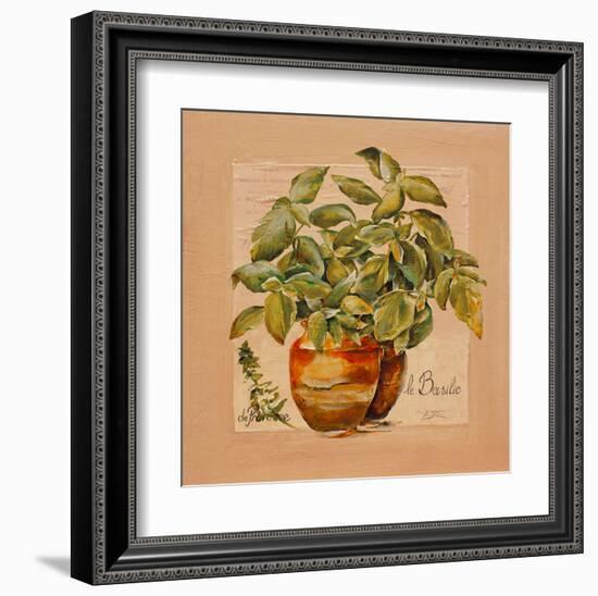 Basilic pot-Lizie-Framed Art Print