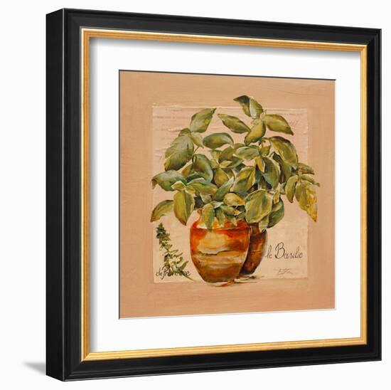 Basilic pot-Lizie-Framed Art Print