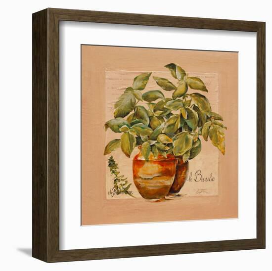 Basilic pot-Lizie-Framed Art Print