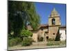 Basilica and Bell Tower at Carmel Mission, Founded 1770, Carmel by the Sea, California, USA-Westwater Nedra-Mounted Photographic Print