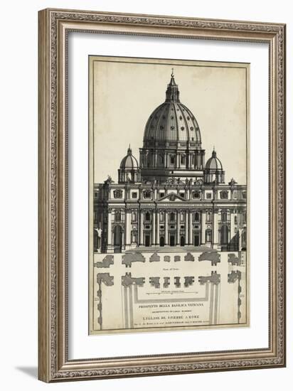 Basilica at the Vatican-G. de Rossi-Framed Art Print