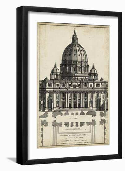 Basilica at the Vatican-G. de Rossi-Framed Art Print