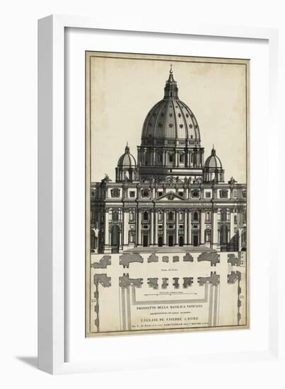 Basilica at the Vatican-G. de Rossi-Framed Art Print