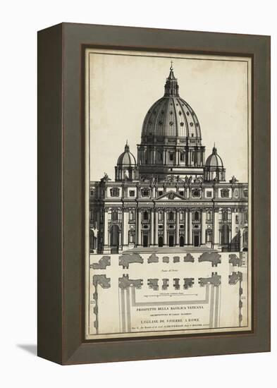 Basilica at the Vatican-G. de Rossi-Framed Stretched Canvas