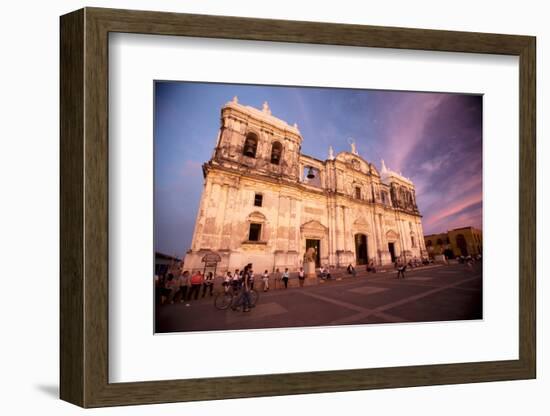 Basilica Catedral De La Asuncion, Leon, Nicaragua, Central America-Colin Brynn-Framed Photographic Print