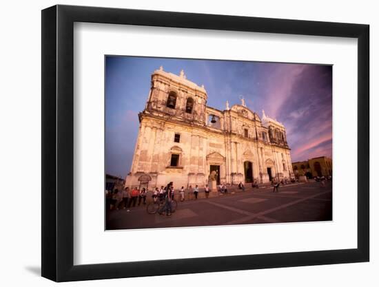 Basilica Catedral De La Asuncion, Leon, Nicaragua, Central America-Colin Brynn-Framed Photographic Print