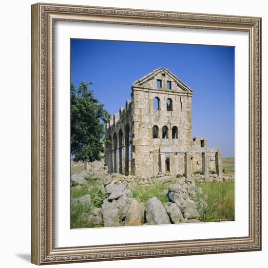 Basilica Church, 372 AD, 'Dead City' Region in North Syria, Kharrab Shams, Syria, Middle East-Christopher Rennie-Framed Photographic Print