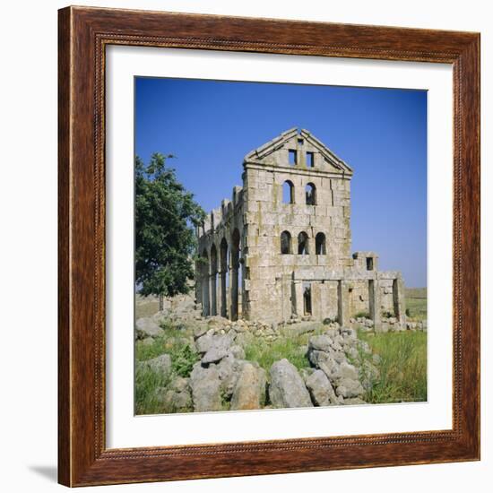 Basilica Church, 372 AD, 'Dead City' Region in North Syria, Kharrab Shams, Syria, Middle East-Christopher Rennie-Framed Photographic Print