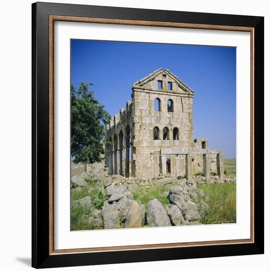 Basilica Church, 372 AD, 'Dead City' Region in North Syria, Kharrab Shams, Syria, Middle East-Christopher Rennie-Framed Photographic Print