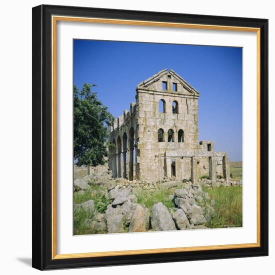 Basilica Church, 372 AD, 'Dead City' Region in North Syria, Kharrab Shams, Syria, Middle East-Christopher Rennie-Framed Photographic Print