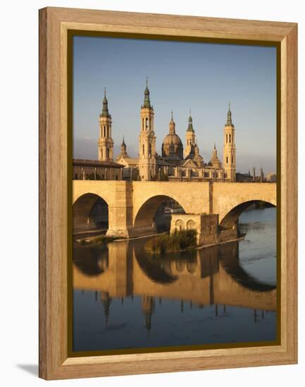 Basilica De Nuestra Senora De Pilar, Zaragoza, Spain-Walter Bibikow-Framed Premier Image Canvas