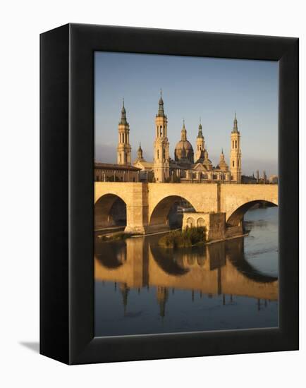 Basilica De Nuestra Senora De Pilar, Zaragoza, Spain-Walter Bibikow-Framed Premier Image Canvas