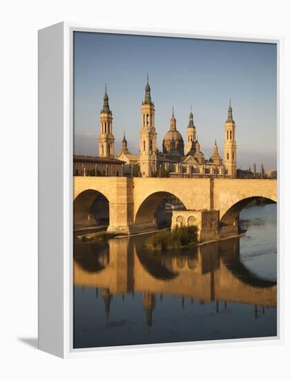 Basilica De Nuestra Senora De Pilar, Zaragoza, Spain-Walter Bibikow-Framed Premier Image Canvas