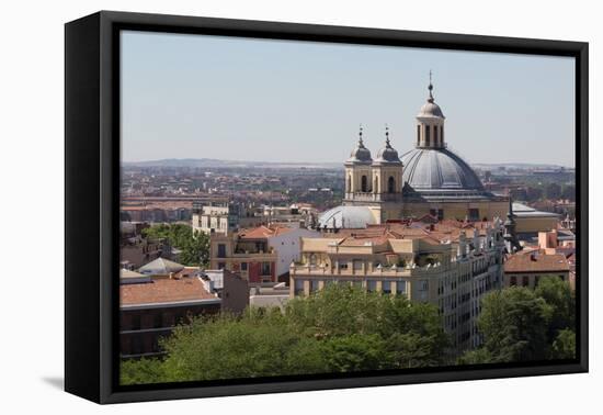 Basilica De San Francisco El Grande from the Rooftop of Catedral De La Almudena in Madrid, Spain-Martin Child-Framed Premier Image Canvas