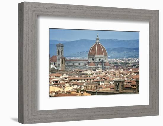 Basilica Dei Santa Maria del Fiore, Florence, Italy Overview-Sheila Haddad-Framed Photographic Print