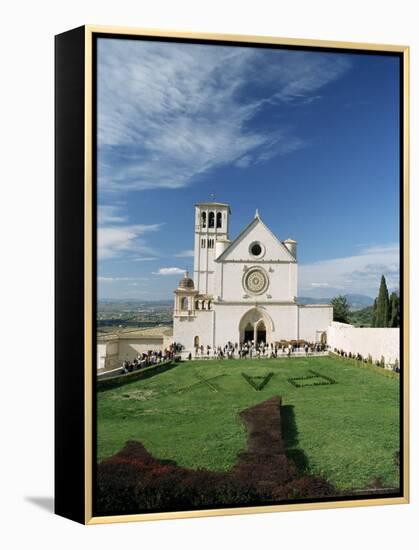 Basilica Di San Francesco, Where the Body of St. Francis was Placed in 1230, Assisi, Umbria-Sergio Pitamitz-Framed Premier Image Canvas