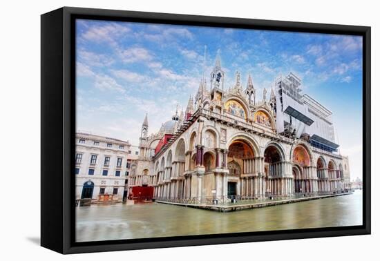 Basilica Di San Marco under Interesting Clouds, Venice, Italy-TTstudio-Framed Premier Image Canvas