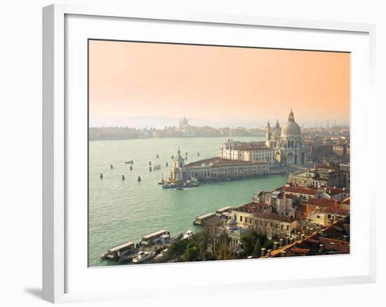 Basilica Di Santa Maria Della Salute and Grand Canal, Venice, Italy-Alan Copson-Framed Photographic Print