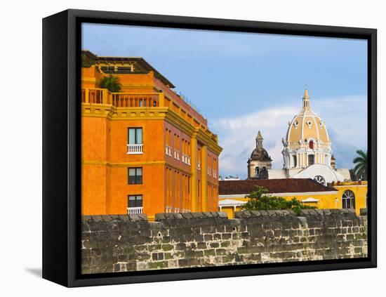 Basilica Menor Cathedral Constructed in 1575, Cartagena, Colombia-Micah Wright-Framed Premier Image Canvas