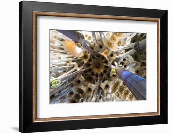 Basilica of Sagrada Familia by Architect Antoni Gaudi in Barcelona, Catalonia, Spain.-Carlos Sanchez Pereyra-Framed Photographic Print