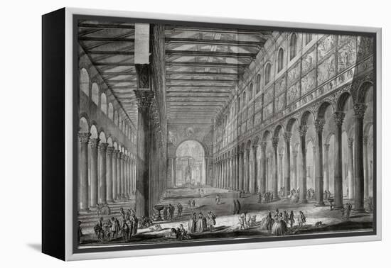 Basilica of San Paulo Fuori Le Mura, Rome, from Le Antichita Romane de G.B. Piranesi-Giovanni Battista Piranesi-Framed Premier Image Canvas