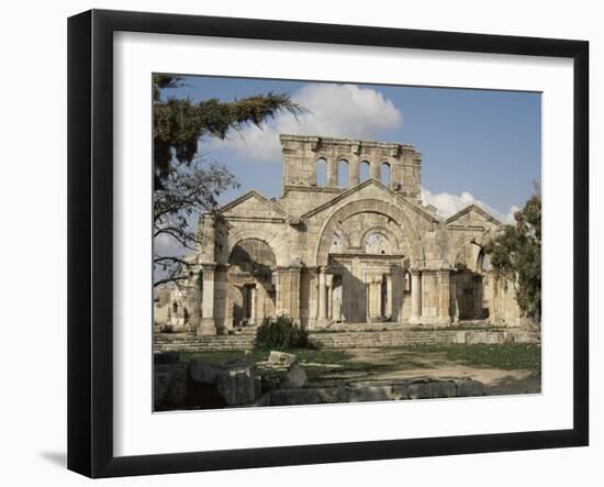 Basilica of St. Simeon, Qalaat Samaan, Syria, Middle East-David Poole-Framed Photographic Print