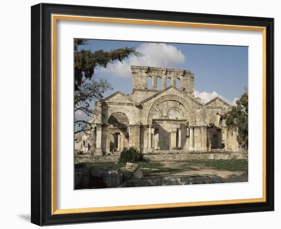 Basilica of St. Simeon, Qalaat Samaan, Syria, Middle East-David Poole-Framed Photographic Print