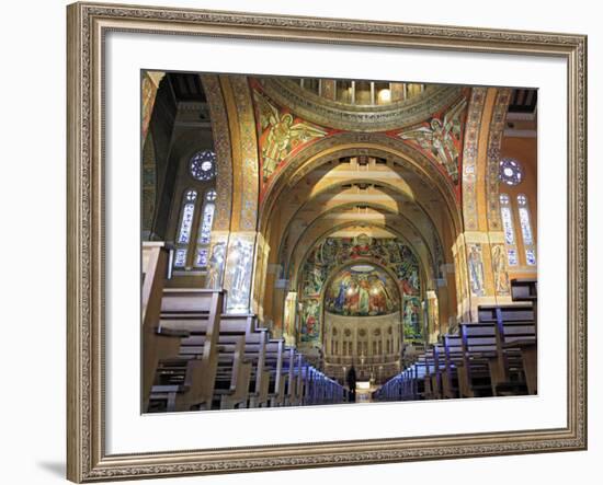 Basilica of St; Therese, Lisieux, Calvados Departement, Lower Normandy, France-Ivan Vdovin-Framed Photographic Print