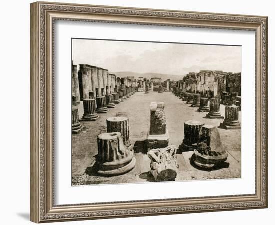 Basilica, Pompeii, Italy, C1900s-null-Framed Giclee Print