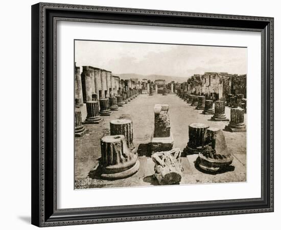 Basilica, Pompeii, Italy, C1900s-null-Framed Giclee Print