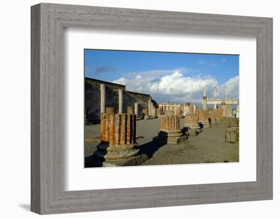 Basilica, Pompeii, the Ancient Roman Town Near Naples, Campania, Italy-Carlo Morucchio-Framed Photographic Print