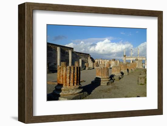 Basilica, Pompeii, the Ancient Roman Town Near Naples, Campania, Italy-Carlo Morucchio-Framed Photographic Print