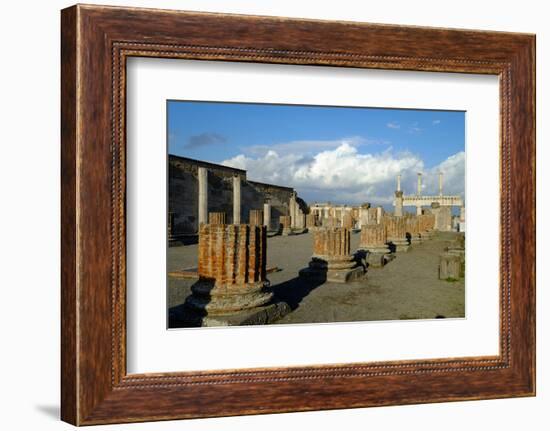 Basilica, Pompeii, the Ancient Roman Town Near Naples, Campania, Italy-Carlo Morucchio-Framed Photographic Print