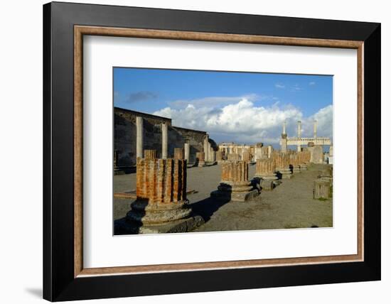 Basilica, Pompeii, the Ancient Roman Town Near Naples, Campania, Italy-Carlo Morucchio-Framed Photographic Print