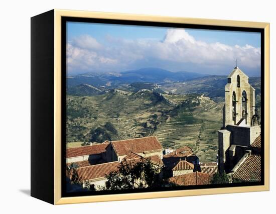 Basilica Santa Maria from the Castle, Morella, Valencia Region, Spain-Sheila Terry-Framed Premier Image Canvas