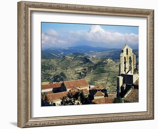 Basilica Santa Maria from the Castle, Morella, Valencia Region, Spain-Sheila Terry-Framed Photographic Print