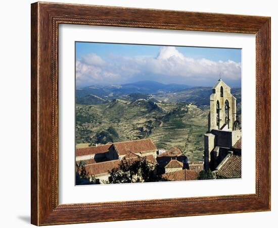 Basilica Santa Maria from the Castle, Morella, Valencia Region, Spain-Sheila Terry-Framed Photographic Print