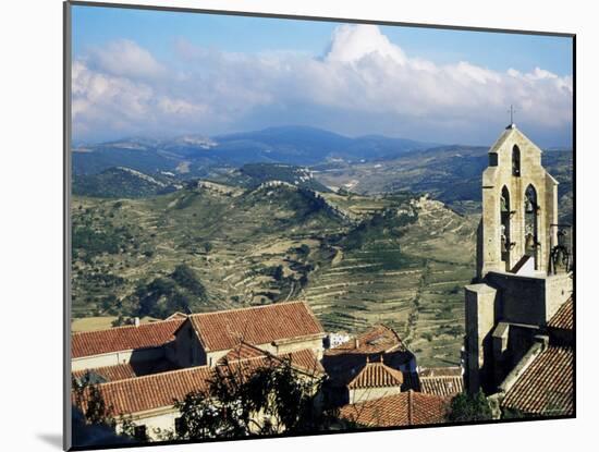 Basilica Santa Maria from the Castle, Morella, Valencia Region, Spain-Sheila Terry-Mounted Photographic Print